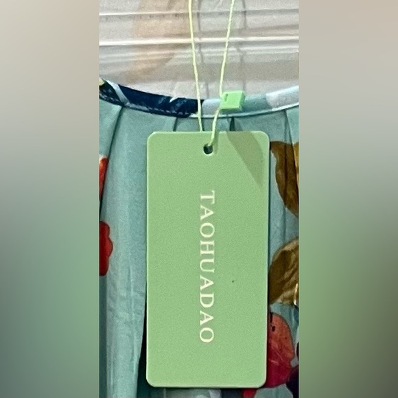 NWT! Floral Pajama Set in Teal - Picture 4 of 4